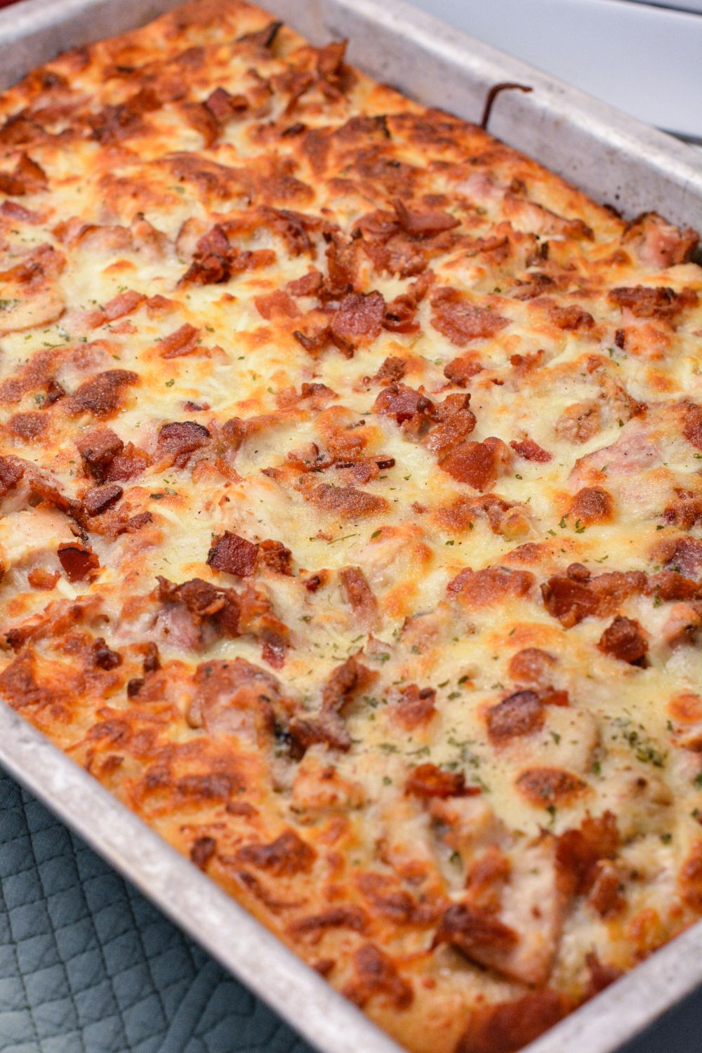 Are you a pizza lover looking for a new twist on your favorite comfort food? Our Chicken Bacon Ranch Pizza combines juicy chicken, crispy bacon, and creamy ranch dressing, all on a perfectly baked crust. 