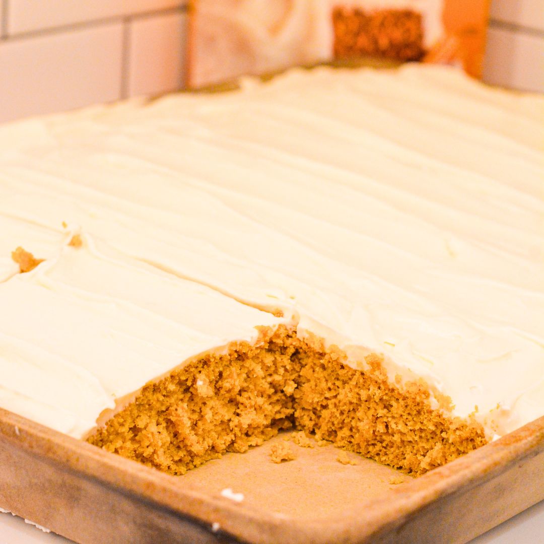 Moist, spiced, and topped with the creamiest frosting, these cake mix Pumpkin Bars with cream cheese frosting are a must-try fall dessert! Made with pumpkin puree and a box of spice cake mix, they’re simple to whip up and perfect for any gathering. Baked in a 10x15-inch pan for the ideal shareable treat.