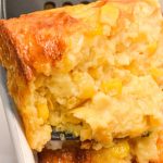 This homemade corn pudding is the ultimate side dish! Made with creamed corn, kernel corn, cornstarch, and evaporated milk, it's creamy, comforting, and easy to make—no box mix required! Perfect for Thanksgiving, family dinners, or potlucks. Save this pin for a crowd-pleasing recipe everyone will love! #CornPudding #ThanksgivingRecipes #EasySideDishes #ComfortFood