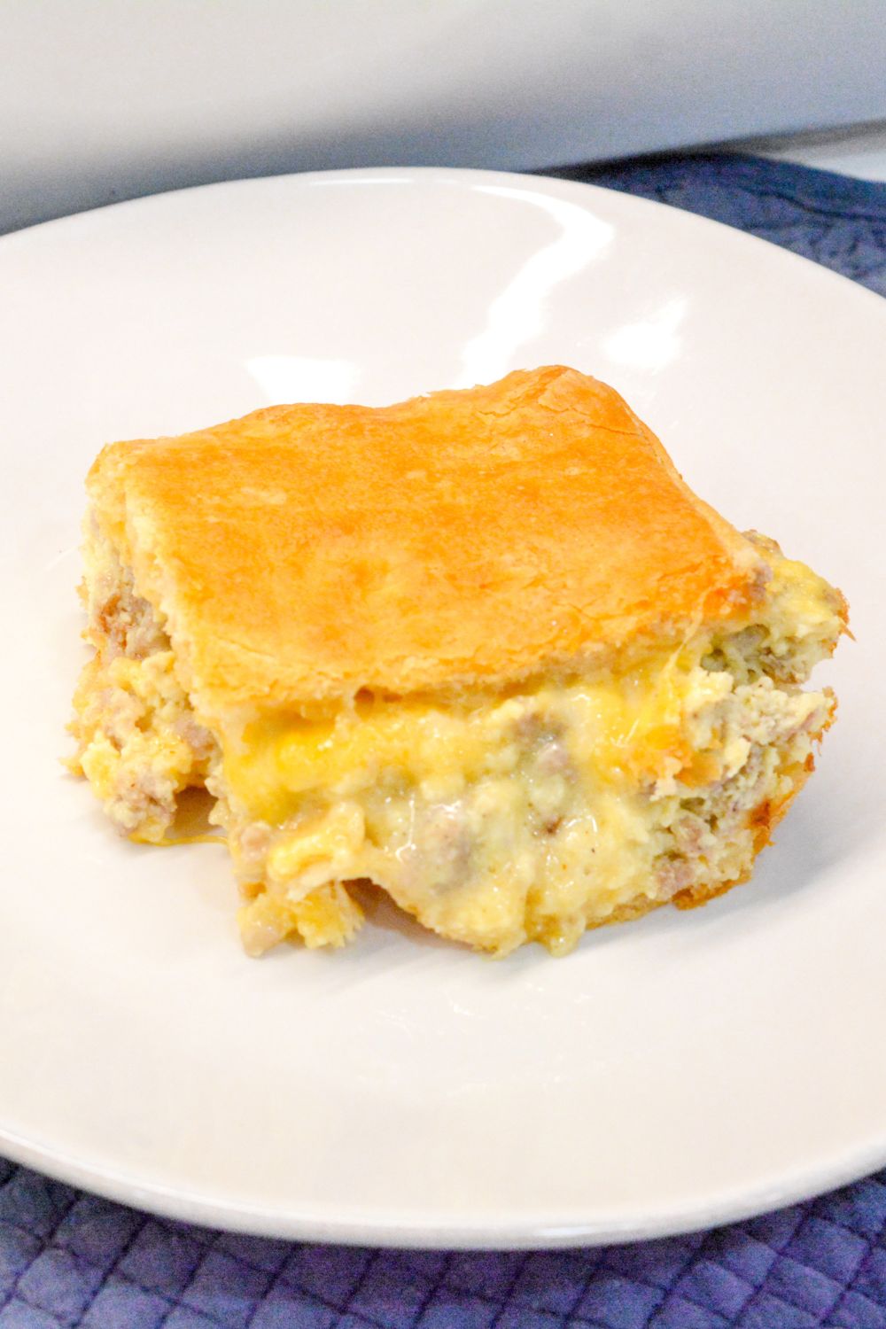 Try this easy crescent roll sausage breakfast casserole with eggs, sausage, and cheese. Perfect for family brunch!