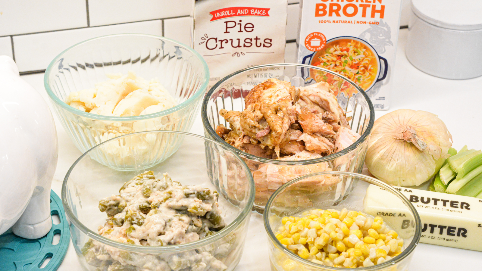 Mini turkey pot pie recipe with leftover turkey, mashed potatoes, corn, and green bean casserole. Quick, easy, and perfect for a comforting meal.